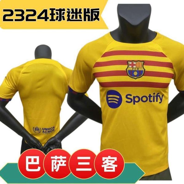 Soccer Trikots Männer 2324 Barcelona 3. Away Football Jersey Fan Edition Thai Version Drucknummer