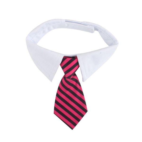 Gatto smoking cravatta cravatta con papilla con abito regolabile a mano Collar bianco con ginnastica formale per piccoli animali domestici