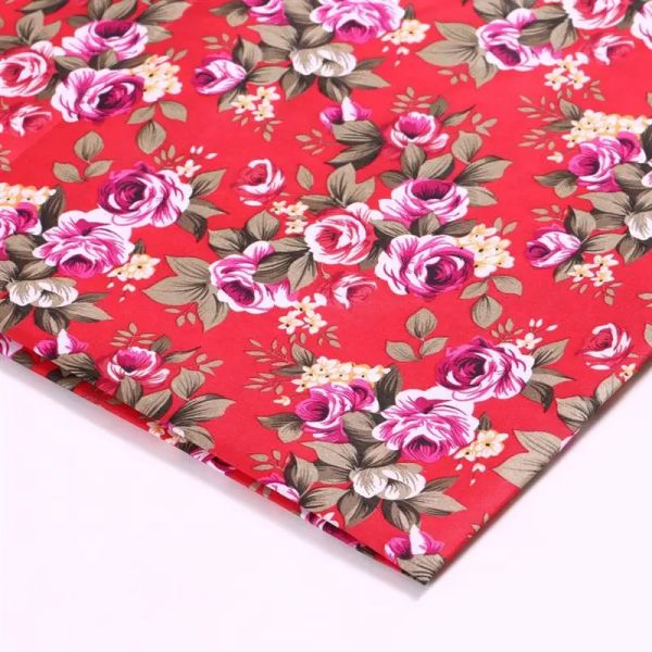 50*150cm de tecido de impressão de flores de tecido floral festivo para bagagem de mesa