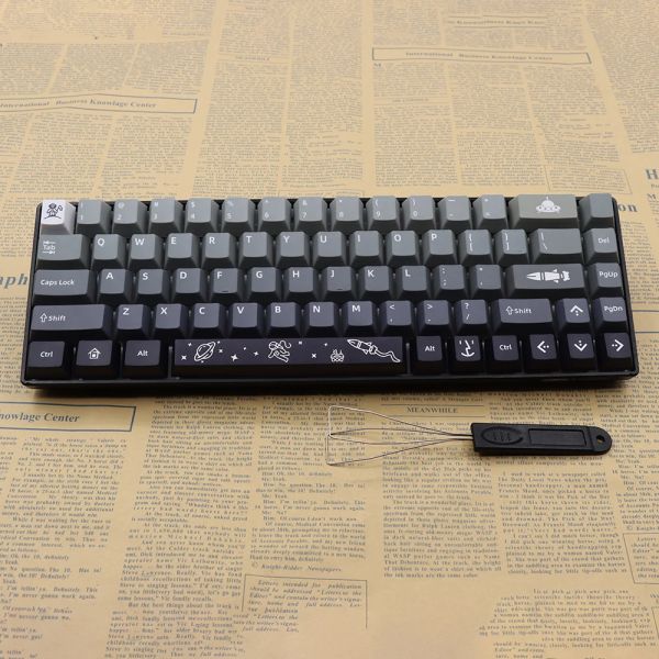 Accessori gradiente nera grigio keycaps profilo ciliegia dyesub pbt per 68/75/82/84/87/98/100/104/108 mx switch tastiera meccanica