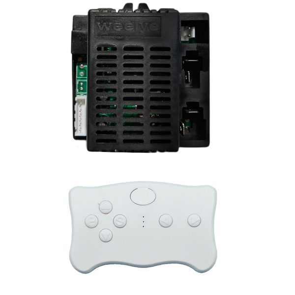 Weelye 6V RX89 2.4G Ricevitore telecomandata Bluetooth per veicoli elettrici per bambini, cavalca sul controllo del trasmettitore per auto giocattolo