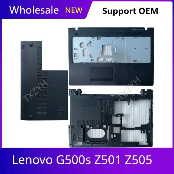 Kılıflar Lenovo G500S G505S Dizüstü Klavye Üst Palmgess Alt Alt Taban Kılıfı Kapak A B C D Kabuk AP0YB000J20