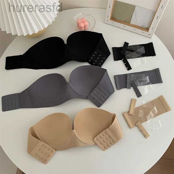 Rera donne sexy reggiseno senza spalline invisibile push up mutande reggiseni Bras senza soluzione di continuità senza cinturini bralette lingerie 240410