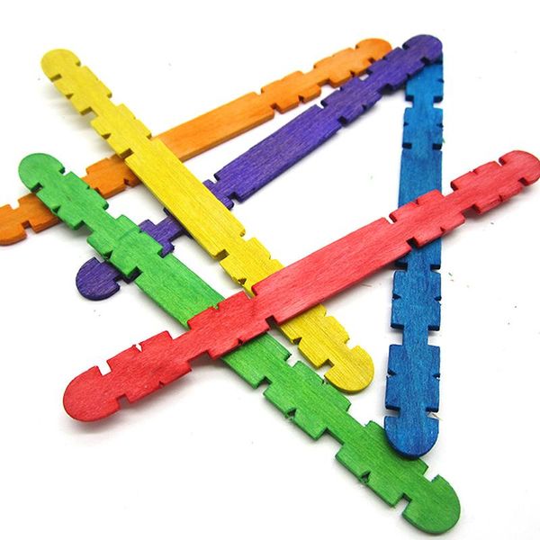 100pcs Kids Picsicle Stick Stick Ice Cube Cube Ferramentas de creme colorido Modelo