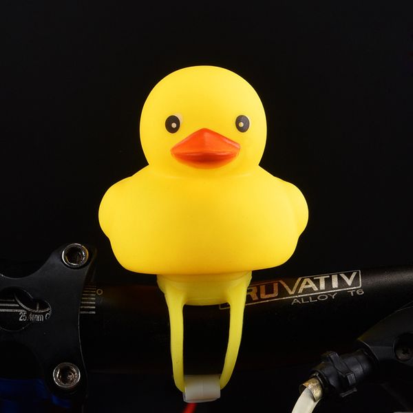 Bicicleta guidão de cabeça de cabeça de bicicleta de pato com amarelo claro vento de pato pequeno hard chapéu de capacete equipamento de ciclismo sino