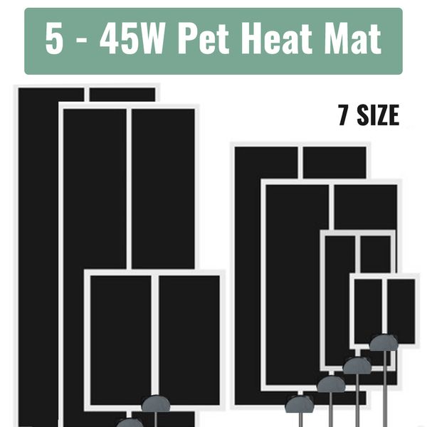 5W/7W/14W/20W PET -Heizkissen Reptile elektrische Decke warm einstellbare Temperatur Controller Inkubatormatten -Werkzeuge EU -Stecker