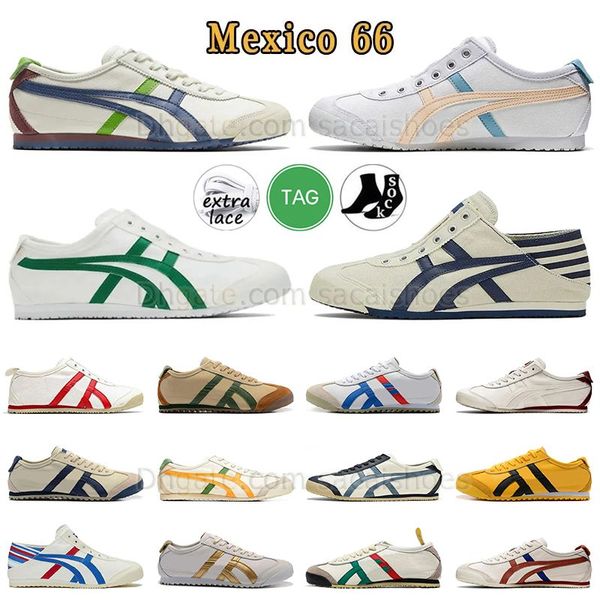 2024 Allenatori di tela Serie nera Scarpe da corsa ASI Onitsukass a passeggiata a passeggiata Tiger Messico 66 Summer Sneakers