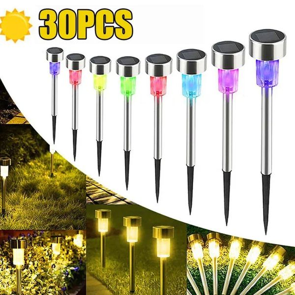 Luzes solares Luzes de jardim Lâmpada de jardim PATHA DE PAVAGEM PERMONCIONAIS ATRIBUILADORES Pátio de jardim de quintal Pátio decorativo 240408