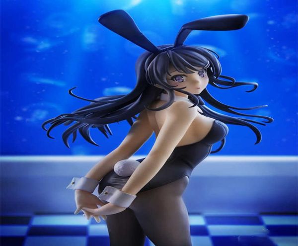 Aniplex Rascal träumt nicht von Bunny Ver Senpai Sakurajima Mai PVC Actionfiguren Anime Sexy Figure Model Toys Puppengeschenk Q07227742682