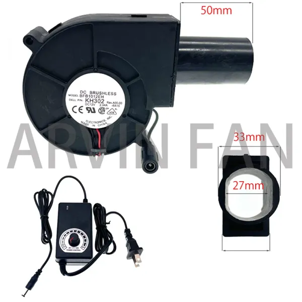 Fan ventola BBQ a catena/minatore BFB1012EH PWM BLOWER 9733 97x97x33MM 12V 2.94A Flusso d'aria grande 110 V 220 V CA VENTALE ALIMENTALE VITALE CONTROLLER