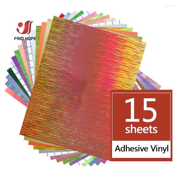 Adesivi per finestre Bundle artigianale adesivo permanente 13 Colore assortito con 2 pellicole di trasferimento per decalcomanie in vetro Segni di parole da parete Decor