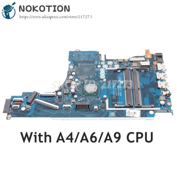 Placa -mãe NOKOTION PARA HP 15DB 15DA Laptop Motherboard com A4/A6/A9 CPU EPV51 LAG078P L20477601 L20478601 L20479601 L317201