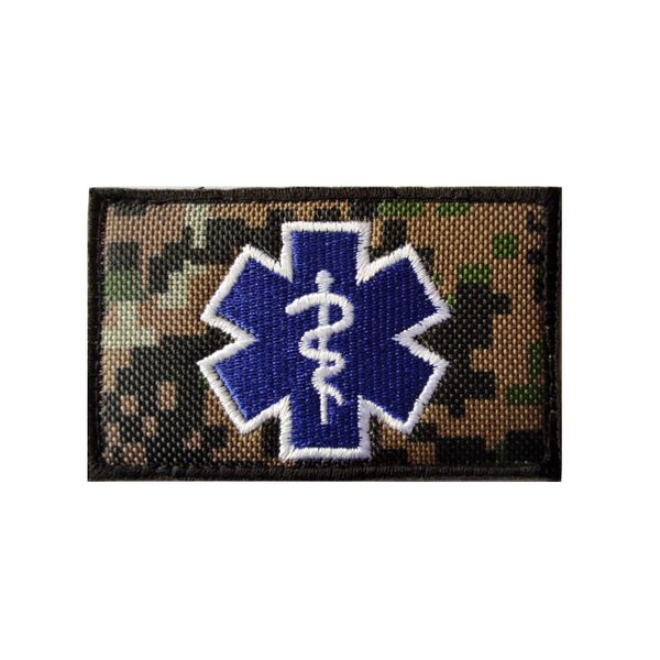 XICC Star of Life Recamities Patch Rescue Medical Save Lives Badge Paramedic Bracc Band Housth Appliqueri Applique