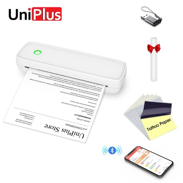 Drucker Tinten ohne Tattoo Drucker Tragbarer A4 Thermaldrucker Bluetooth Wireless Tattoo Schablone mit Tattoo Transferpapier A4 Papier