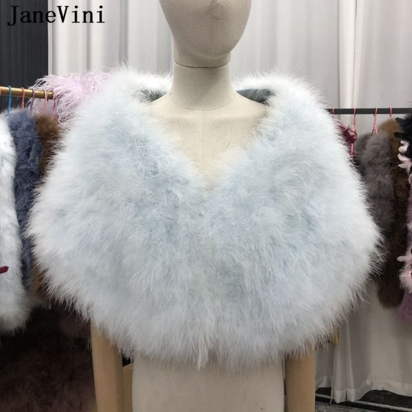 Janevini New Elegante Beige Avestrich Feathers