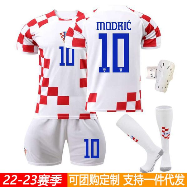 Maglie da calcio 2223 Croazia in casa Kit Football National Squadre Nazionale 10 Modric World Cup Nuova