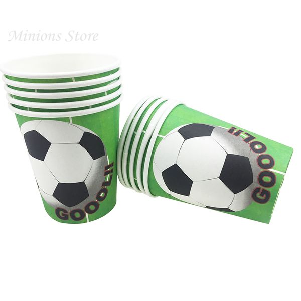 10pcs/lote de papel de futebol de basquete fofo para festas de festas de feliz aniversário, festas de festas de partidas de futebol