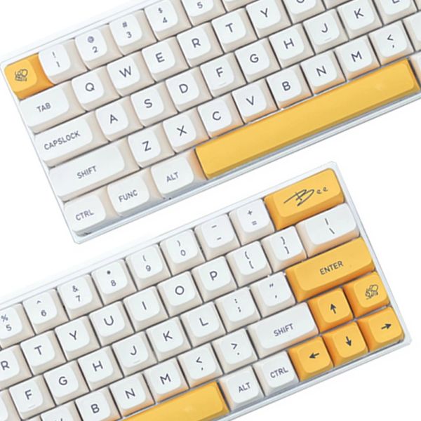 ACESSORES XDA MEL MELCA CAPS PBT JAPONES INGLÊS RUSSIAN KEYCAP 140KEM Conjunto para Cherry MX Covers FullSize 60% 65% 75% Teclado