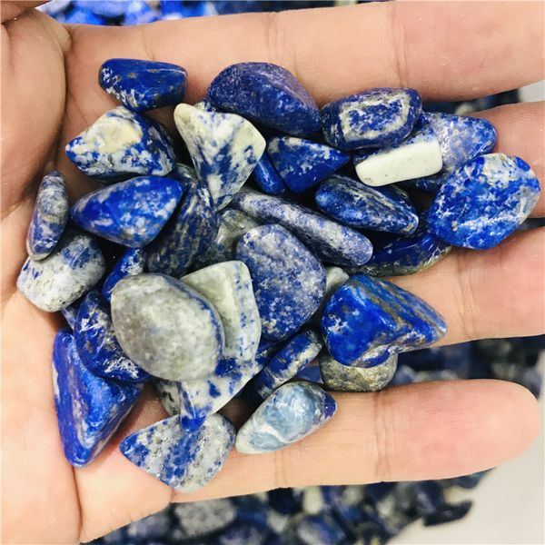 Amostras de cristal lazuli naturais Cristais de cura com pedra natural e decorações de aquário mineral
