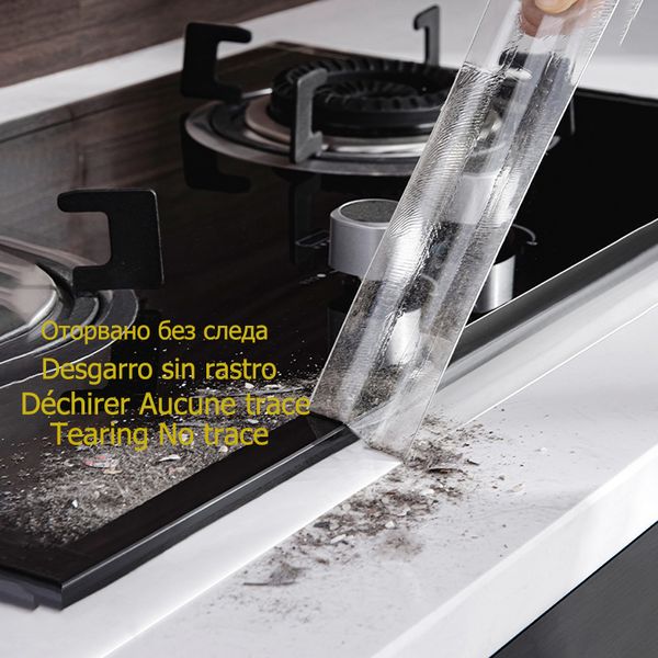 Waschbecken Küche wasserdichte transparente Klebeband Nano Mehltau Starke selbstklebende Pool Wasserversiegelung Bad Streifen Silikonaufkleber