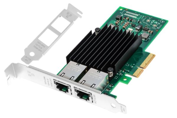 Карты Новый 10 ГБ PCIE X4/X8/X16 Ethernet Adapter для сети Intel X550T2 медная двойная карта портов RJ45 NIC 10GBASET x550AT Сервер