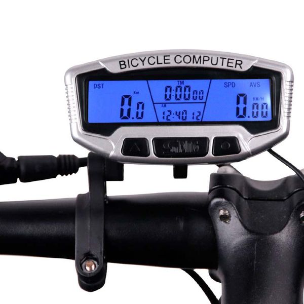 Rad Tacho Tachometer Digital LCD Hintergrundbeleuchtung Fahrrad Computer wasserdichtes multifunktionales Zyklus-Kilometerzähler-Fahrrad-Zubehör