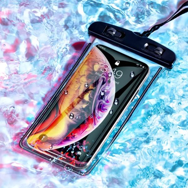 Capa de telefone impermeável universal para iPhone 13 12 11 Pro Max XS à prova de água Tampa da bolsa de telefone IP68 Phone Dry Bag Protector