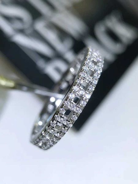 Anelli di banda Nuovo Fashion Platinum Gioielli Platinum Natural Diamond Gioielli Anello WOMENS Vintage Origin Diamond Ring Party Gift J240410