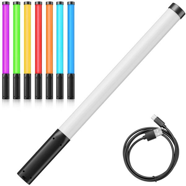 Aksesuarlar Ulanzi VL119 RGB Stick Light Wand Hafif El Tüpü Işık Led Video Işık CRI 95+ 2600mAH Fotoğraf Stüdyo Lambası Typec