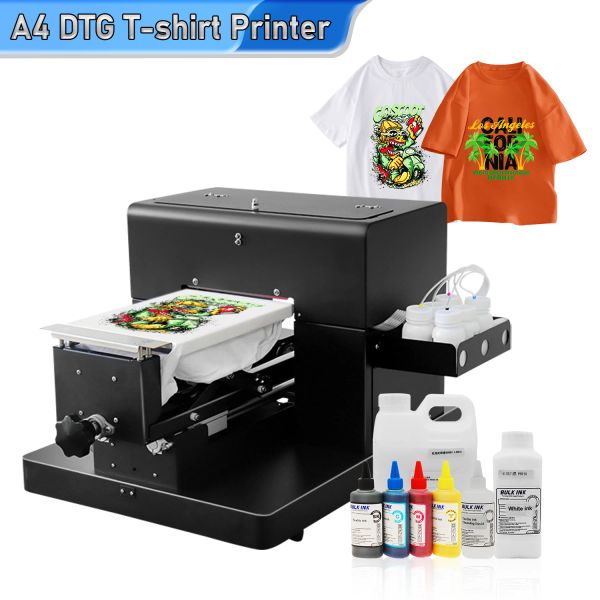 Impressoras A4 DTG Printer Tshirt Máquina A4 DTF Impressora com kit de conversão DTF para jeans DTF Impressora DTG Printer