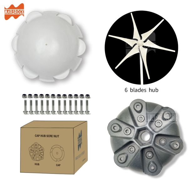 Turbinas eólicas Hub 3/5/6 Blades Gerador Windmill Wheel Hub Acessórios para todos os geradores de turbinas eólicas