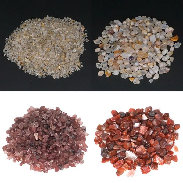 50 g 100 g pietre naturali rocce minerali chip cristallini reiki guarigione del campione di ghiaia grezza gemme pietre per casa