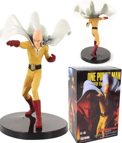 Anime Figura um Punch Man Figura Toy Saitama Sensei DXF Hero PVC Ação Figura Modelo Doll Doll Collectible Gift8556077