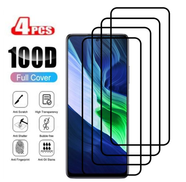 4pcs 9d vetro protettivo a schermo intero per infinix Infinix Note 10 11 11S 11i Smart 5 5A 6 Pro Hot 10 Lite Temped Glass Film