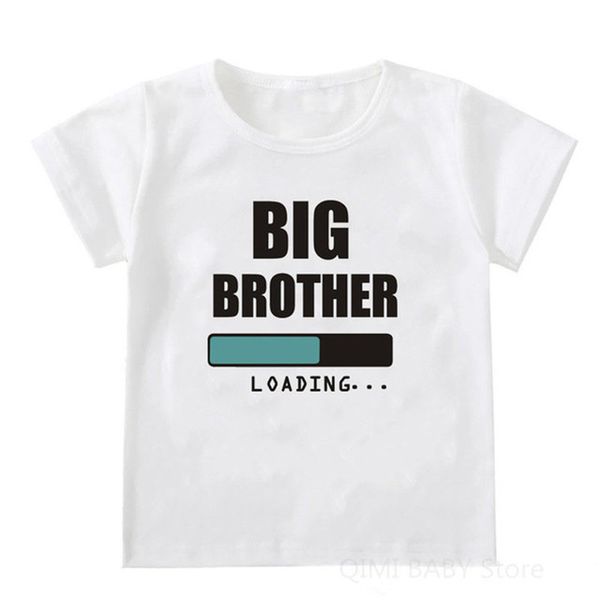 Повышенная до крупного двоюродного брата детей футболка для мальчиков Топы для летнего короткого рукава малыш