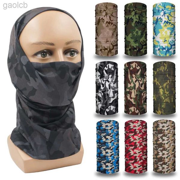 Moda yüz maskeleri boyun gaiter kamuflaj boyun gaiter açık havada taktik askeri eşarp kamu