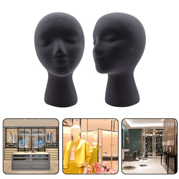 Pratico Mannequin Styling EPS EPS che affolla la testa di tela da parrucche per cuffia per cuffie per copricapo per portata di supporto per portate femminile Donne Modella fai -da -te