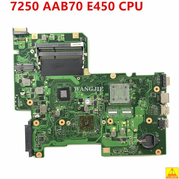 Placa -mãe usada para Acer Aspire 7250 Laptop Managem MBRL60P004 AAB70 08N10NWJ00 DDR3 W/ E450 CPU Gráficos integrados