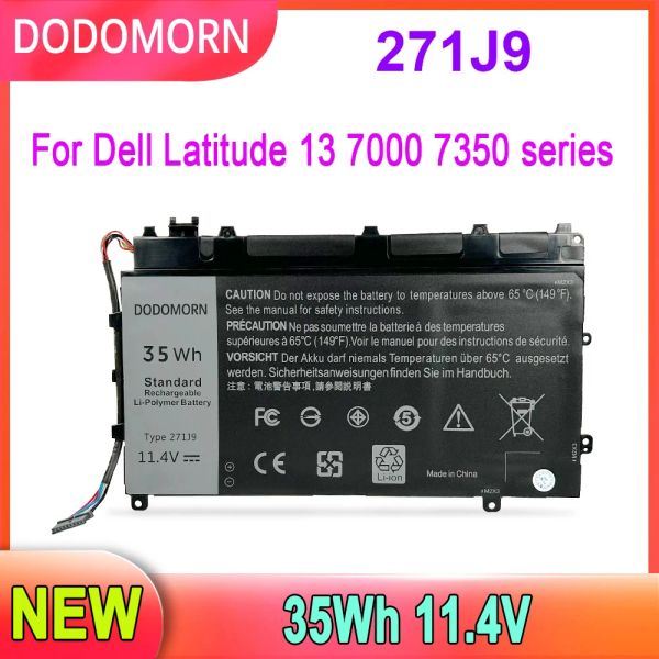 Baterias para Dell Latitude 13 7000 7350 GWV47 0GWV47 YX81V 271J9 Bateria de laptop11.1v 30wh 2700mAh Alta qualidade