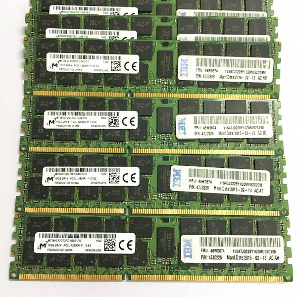 RAMS Micron DDR3 16GB 1600 МГц сервера Рег ECC RAMS 16GB 2RX4 PC3L12800R11 Память компьютера сервера