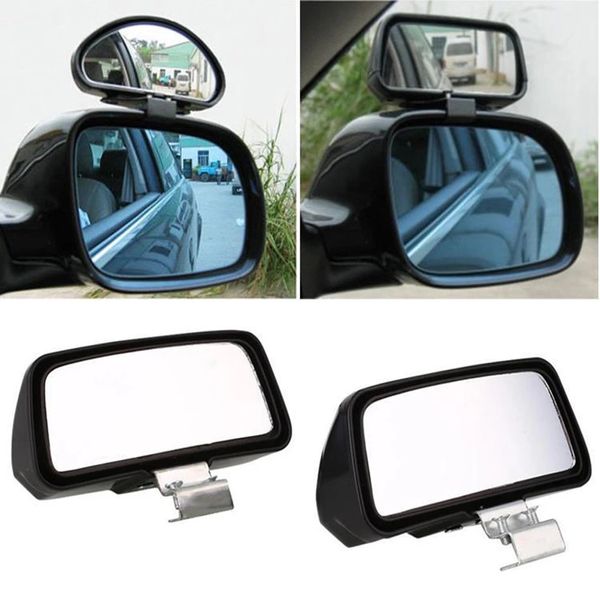 2pcs Car Mirror 360 градусов регулируемое широкоугольное боковое зеркала заднее зеркала слепые пятно защелка для парковки вспомогательного зеркала заднего вида