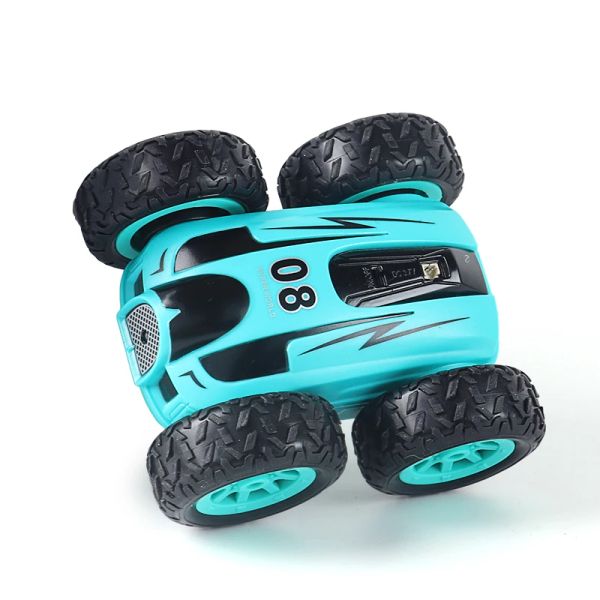 2,4G Mini RC автомобиль высокоскоростной двойной дрейфующий трюк 360 градусов Светловорман Свет бомба 4WD Drive Jump Игрушки детские игрушки