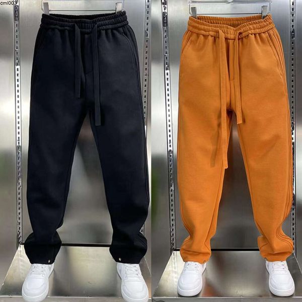 Spring e autunno Nuovo marchio di moda Pantaloni da guardia sportiva per maschi Internet Solid Solid largo gamba wid harlan