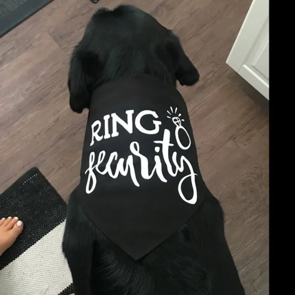 Ring Security Dog Welpe Bandana Hochzeitstag Engagement Ankündigung Heirliche Brautdusche Erhalten Sie Heirat Outfit Dekoration