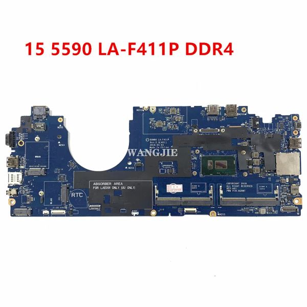 Placa -mãe DDM80 LAF411P PARA DELL LATITUDE 15 5590 LAPTOP CN0F3KXC 0T30H8 0F58TV 02N9PD 100% Trabalhando