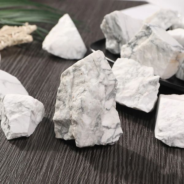 100G натуральные бирюзовые белые грубые камни гравийные и минеральные камни для аквариумных украшений для дома Маленькие подарки