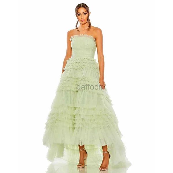 Urban sexy Kleider trägerloser A-Linie Abendkleid bodenlange Abschlussballkleid Falten Vestidos de fiesta elegantes para Mujer Vestidos de Nokecl-414 240410