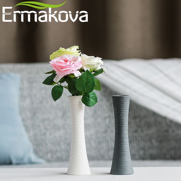 Эрмакова цветок ваза современный стиль керамический искусственный столик цветочный ваза современный фарфоровый сушеный современный домашний свадебный декор