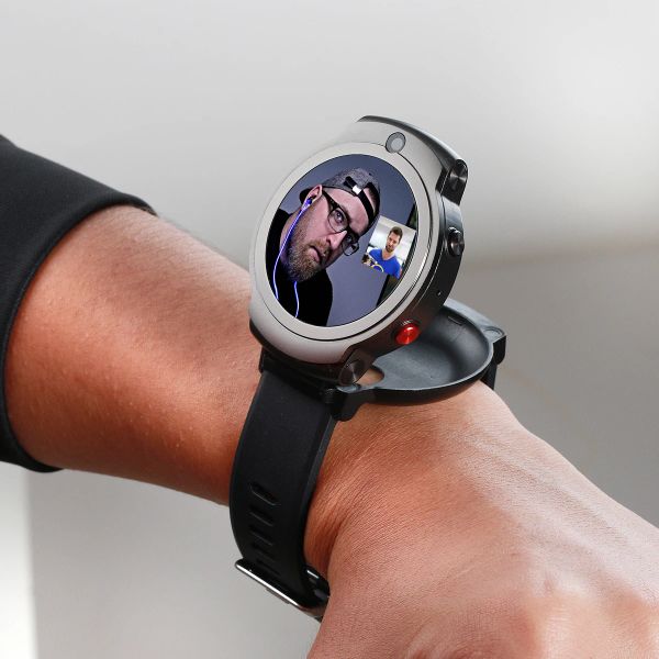 Смотреть DM28 Smart Watch Men Men Women 4G Smart Wwatch Android 7.1 ОС с 8MP Camera 1280 MAH Smart Watch GPS Fitness Smart Bracelet