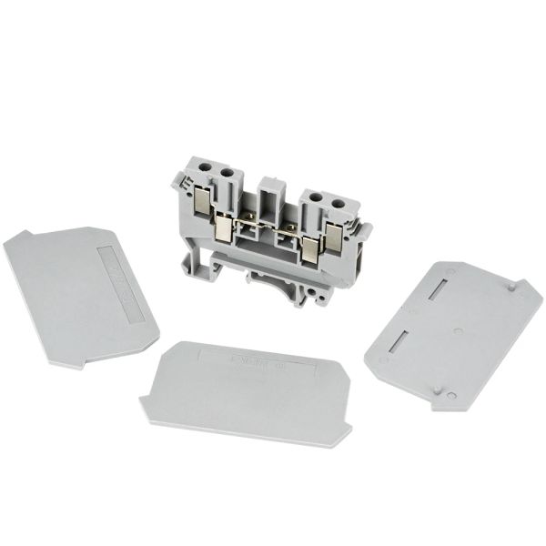 10pcs d-udk4 für UDK-4-Klemme Blockzubehör Endabdeckung Din Din Rail Anterminal Block Endkappen